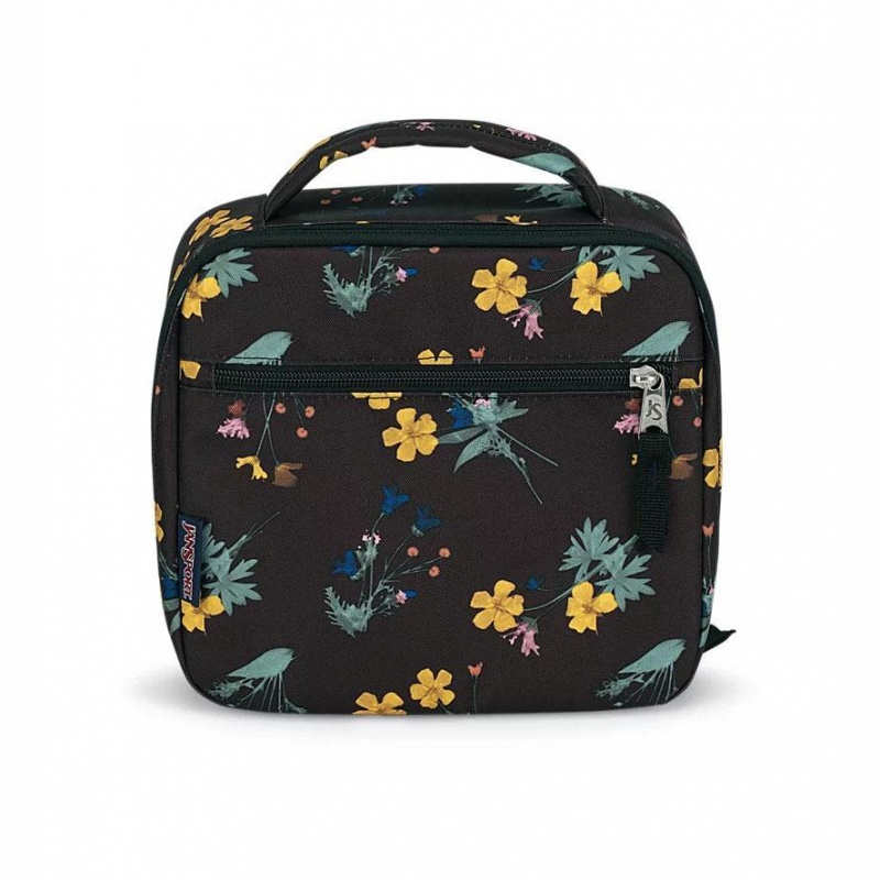 JanSport LUNCH BREAK Lunchtas Tassen Zwart Geel | NLXBR13762