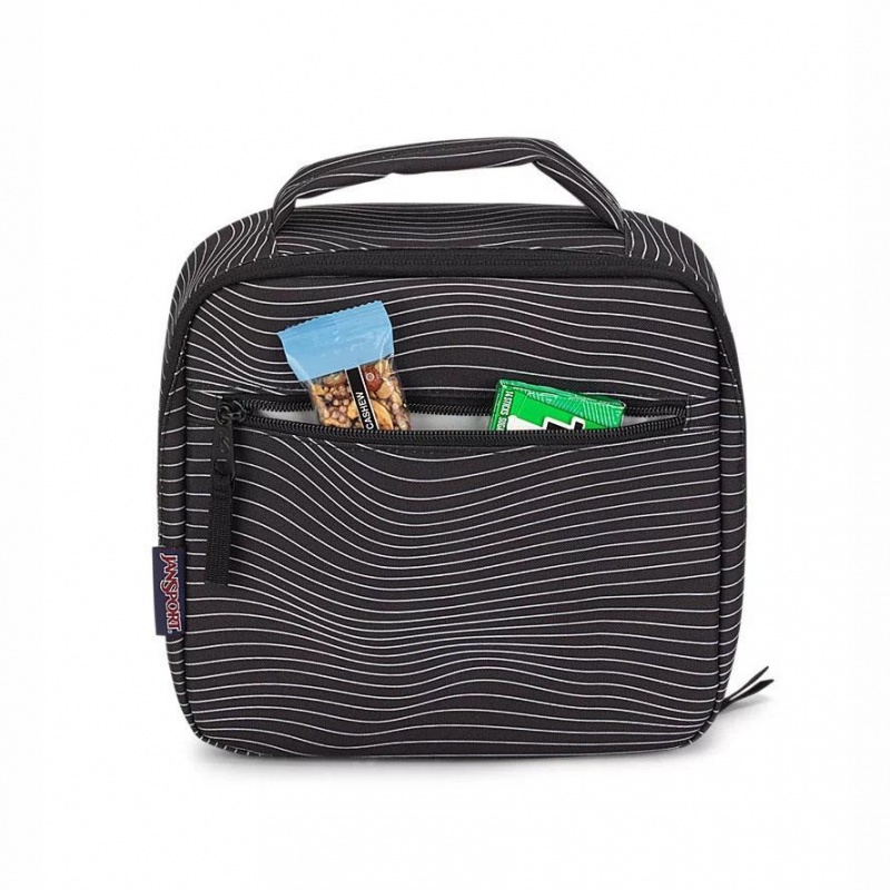 JanSport LUNCH BREAK Lunchtas Tassen Zwart Wit | NLQAV72436