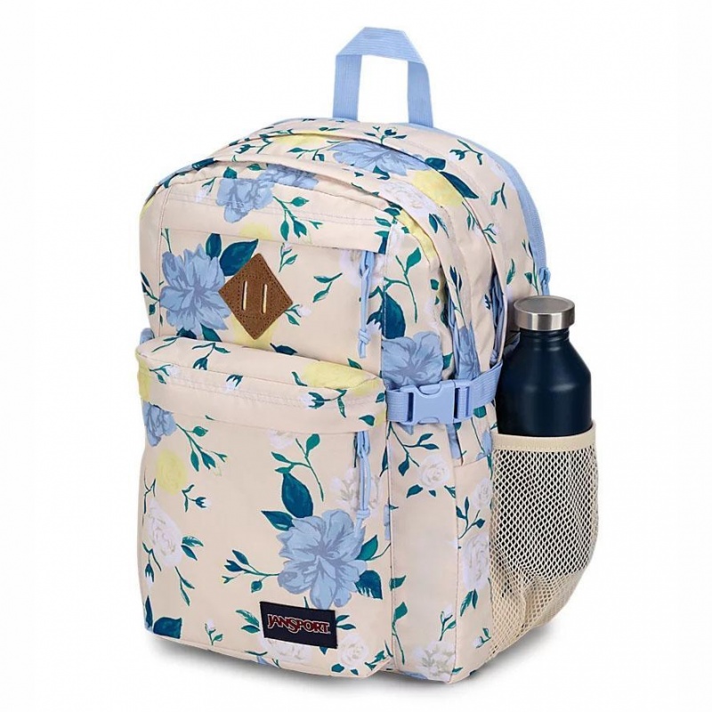 JanSport Main Campus Schoolrugzakken Rugzakken Blauw Geel | XNLBH32765