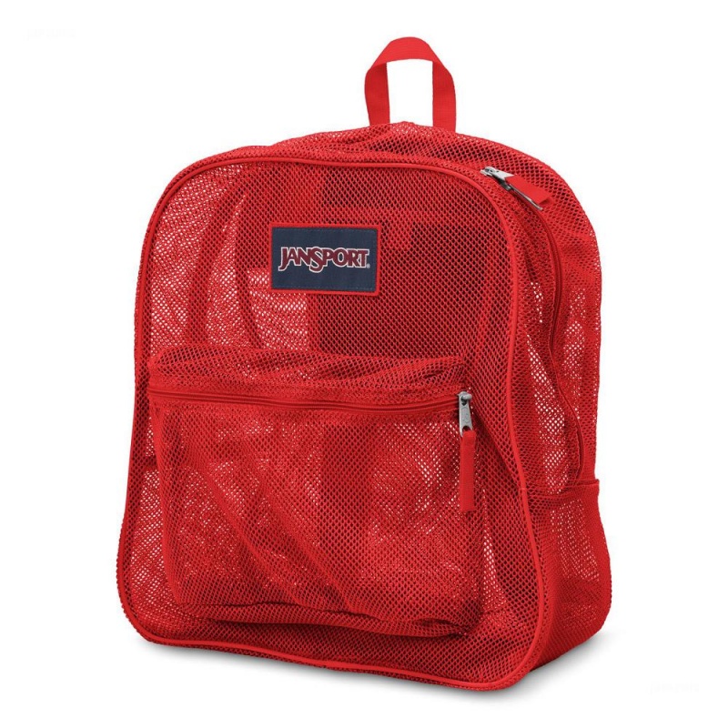 JanSport Mesh Pack Schoolrugzakken Rugzakken Rood | NLDYB35645