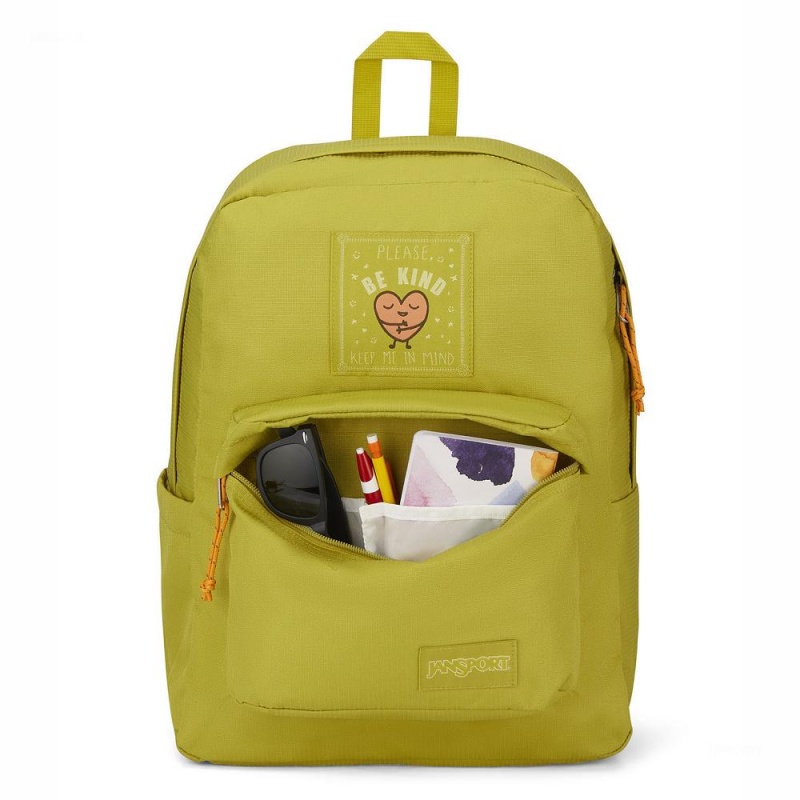 JanSport SUPERBREAK PLUS FX Laptop Rugzak Rugzakken Geel | QNLWA70438