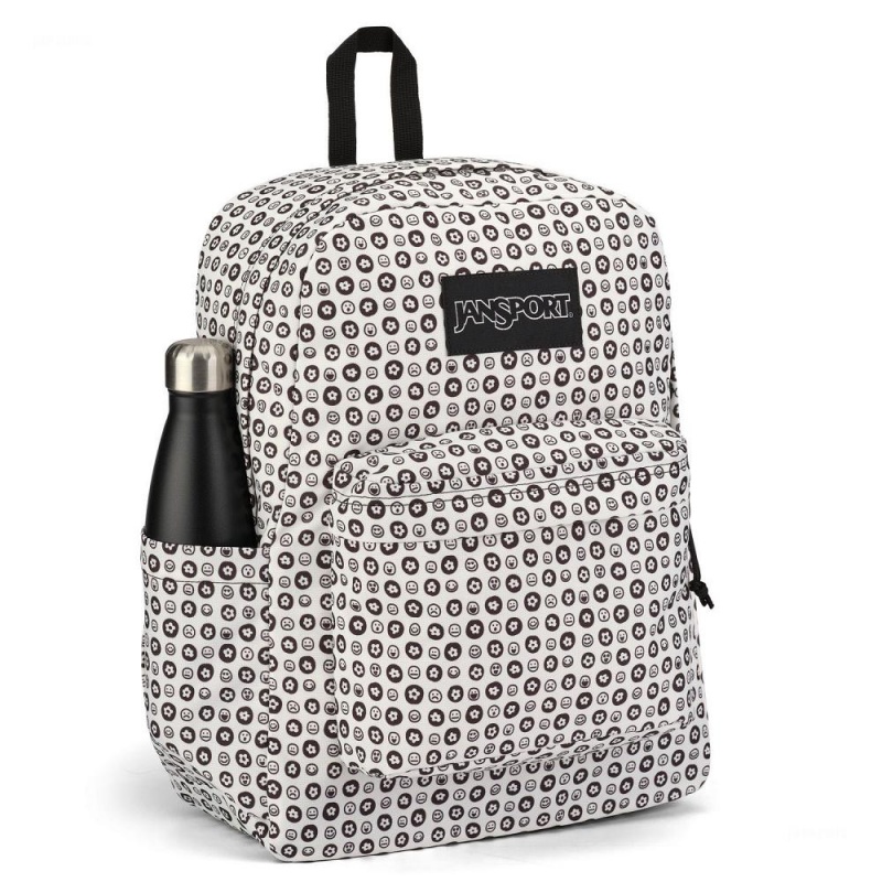 JanSport SuperBreak® Plus Laptop Rugzak Rugzakken Wit Zwart | FNLUI15809