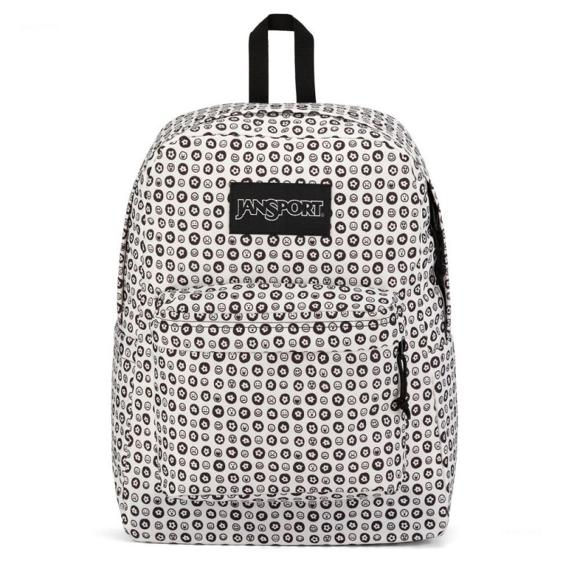 JanSport SuperBreak® Plus Laptop Rugzak Rugzakken Wit Zwart | FNLUI15809