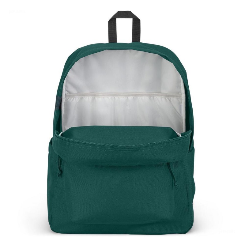 JanSport SuperBreak® Plus Laptop Rugzak Rugzakken Diepgroen | GNLEC46712