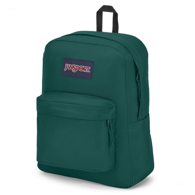 JanSport SuperBreak® Plus Laptop Rugzak Rugzakken Diepgroen | GNLEC46712