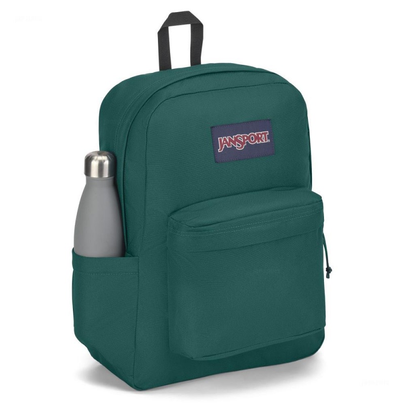 JanSport SuperBreak® Plus Laptop Rugzak Rugzakken Diepgroen | GNLEC46712