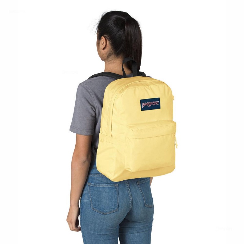 JanSport SuperBreak® Plus Schoolrugzakken Rugzakken Geel | NLQAV45609